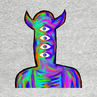 Goodnight Punpun Acid / Oil Slick Portrait T-Shirt